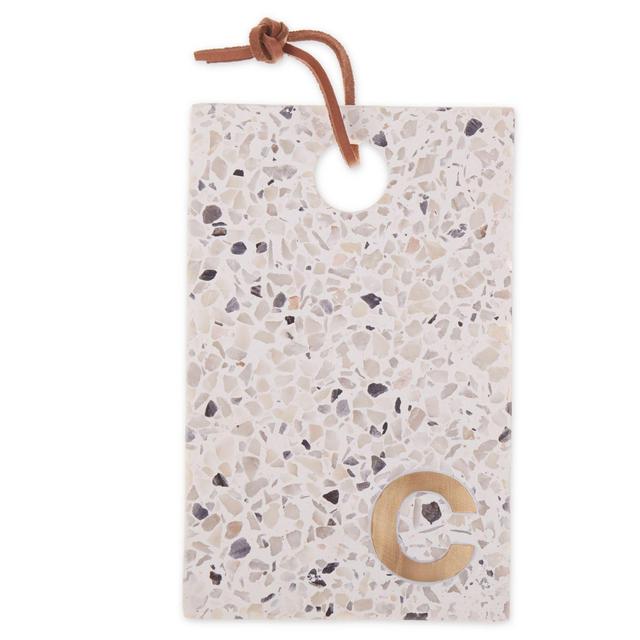 Artisanal Kitchen Supply® Terrazzo Monogram Letter "C" Cheese Board