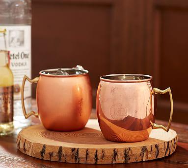 Copper Moscow Mule Mug, Set of 2