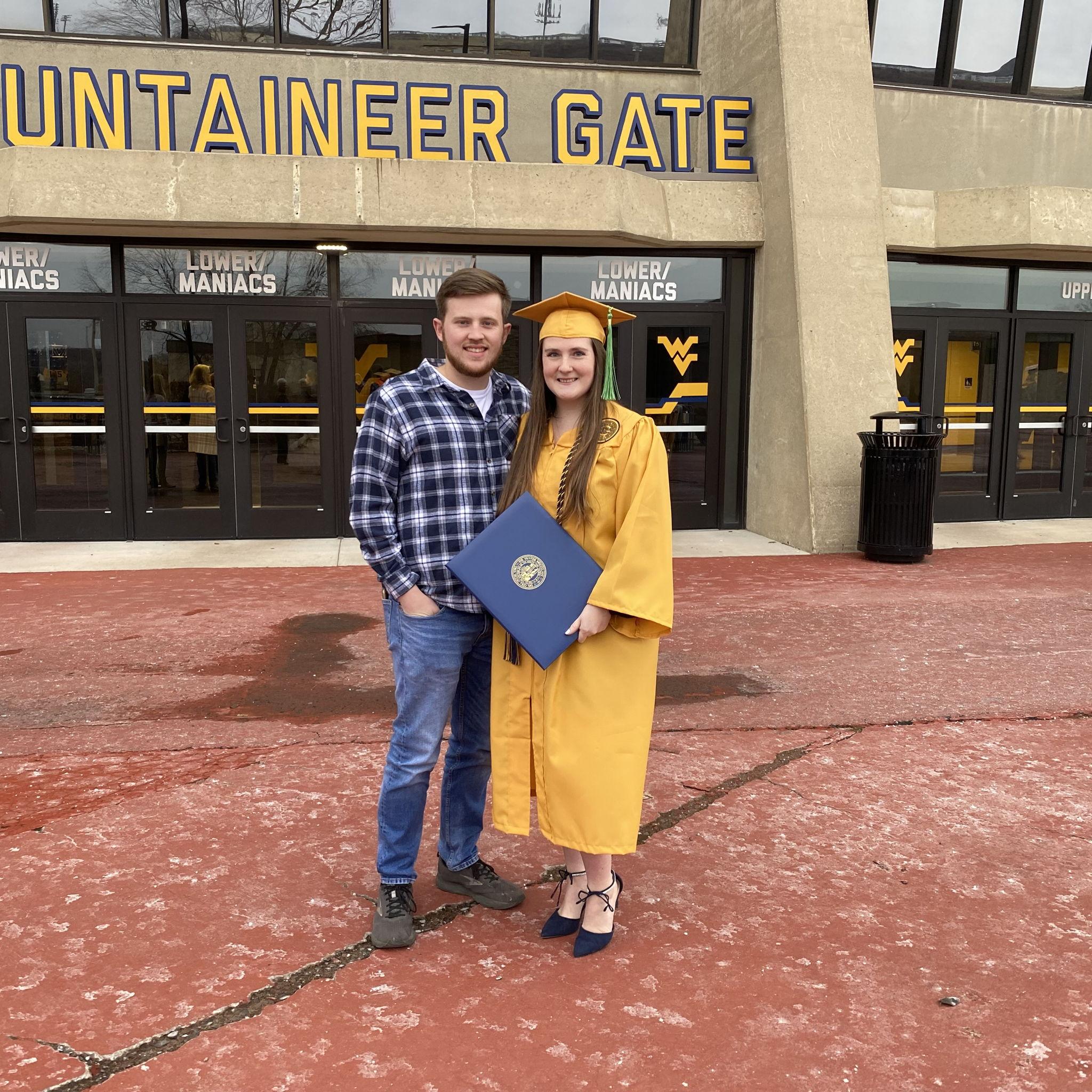 My WVU undergrad graduation