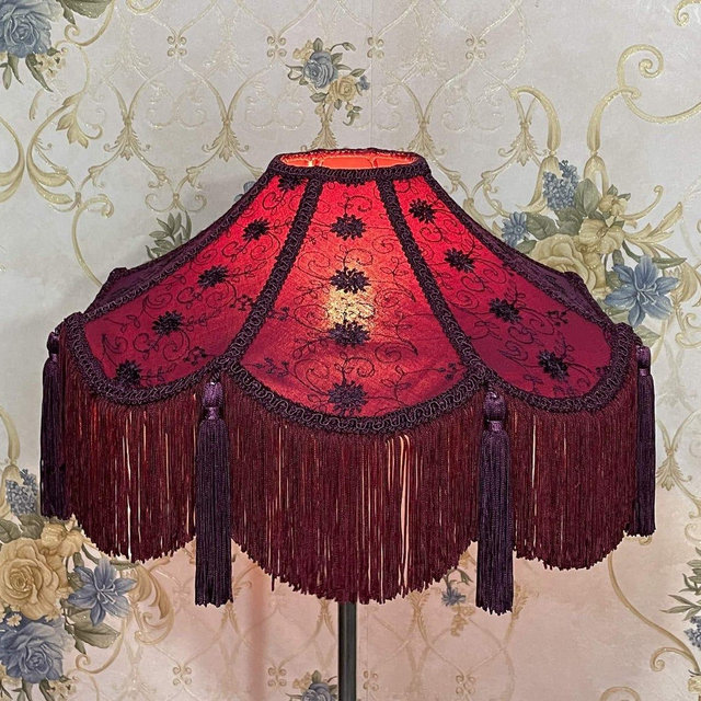 Lampshade purple lampshade table lampshade victorian lampshade floor lampshade/silk lampshade/vintage lampshade/pendant lampshade/shade