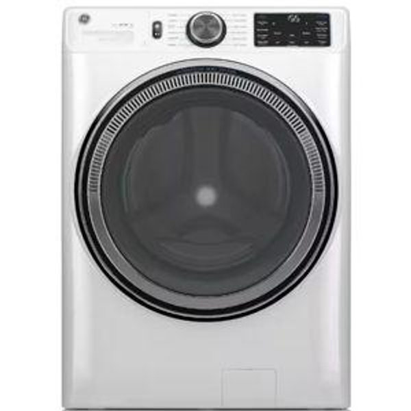 GE 5.0 cu.ft. Smart Front Load Washer in White with Steam, UltraFresh Vent System, and Microban Technology GFW655SSVWW