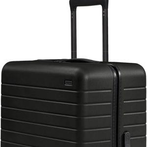Away Large Checked Suitcase in Jet Black