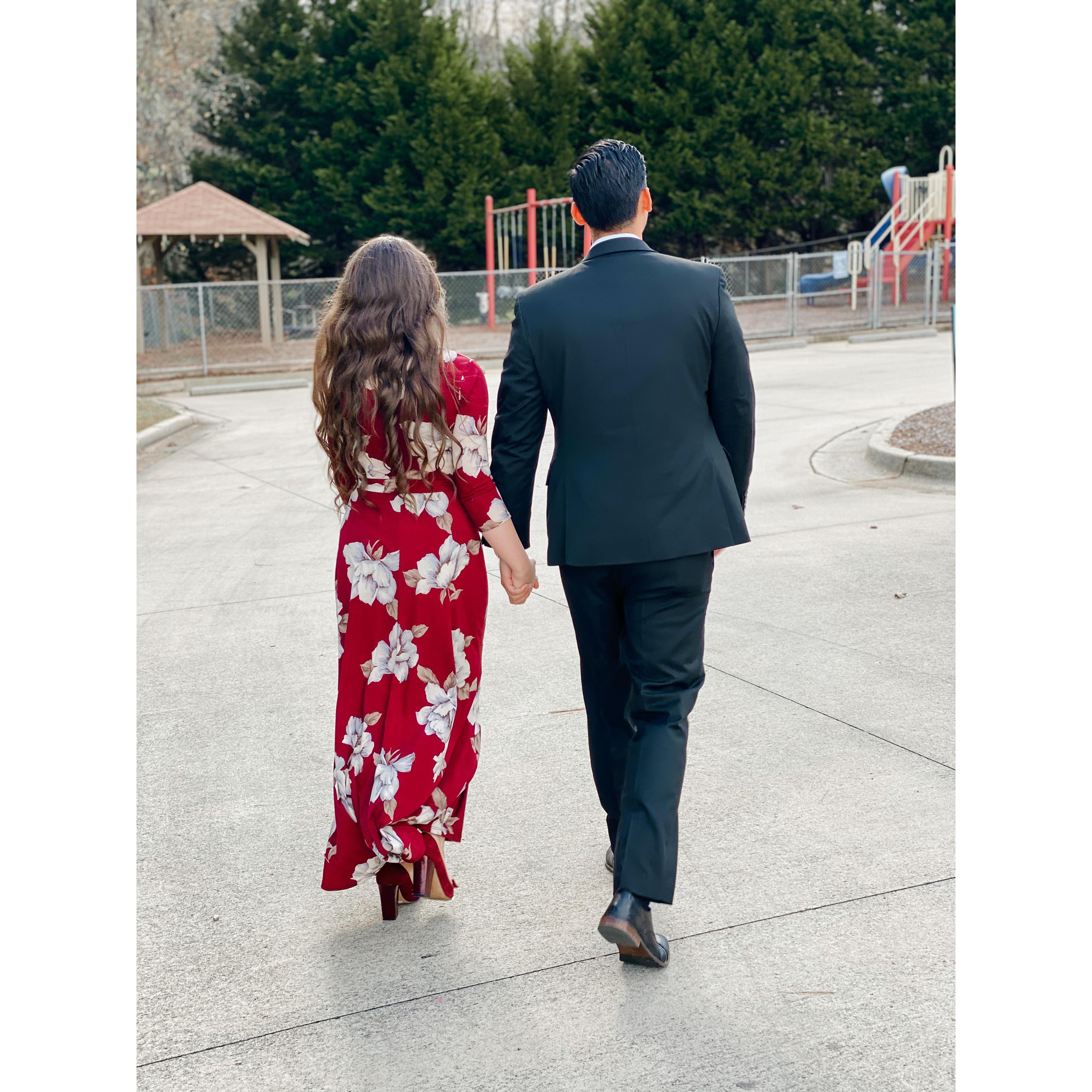 First church service together: November 2020