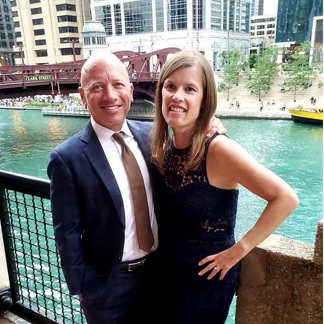 At a friend’s wedding, newly engaged!