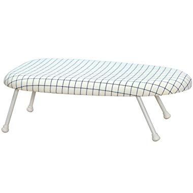 STORAGE MANIAC Tabletop Ironing Board with Folding Legs, Folding Ironing Board with Cotton Cover