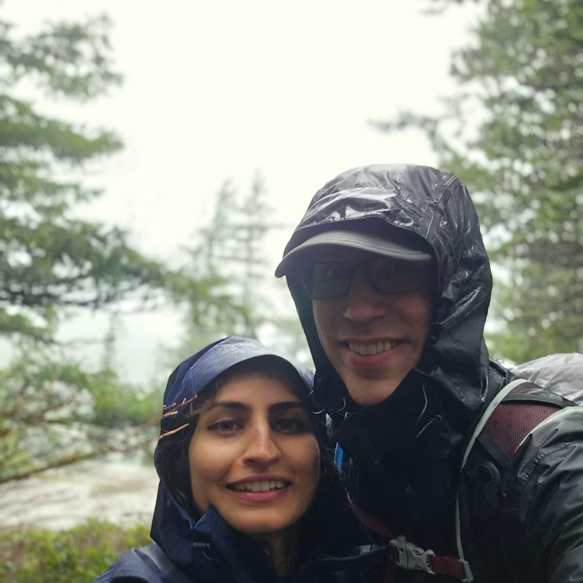 This was the same hike and viewpoint on a very, very, very rainy day...