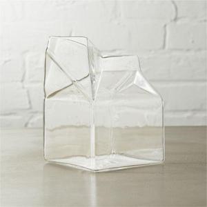 glass milk carton creamer