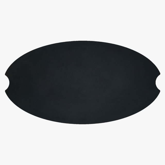 Blackwell Outdoor Oval Steel Fire Pit Lid, Black