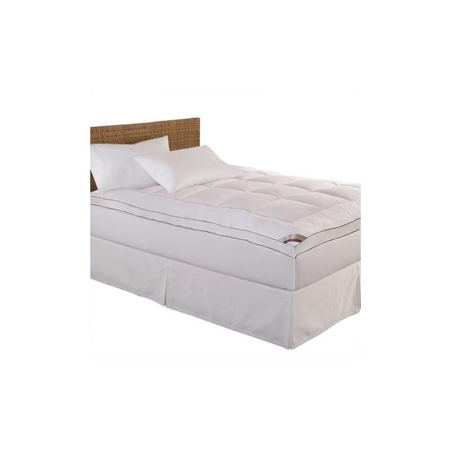 Queen 100% Cotton Fiber Mattress Pad White - Kathy Ireland