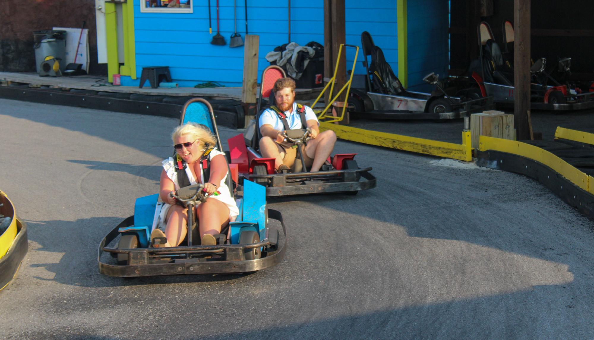 The time i beat Chris in go cart in Panama