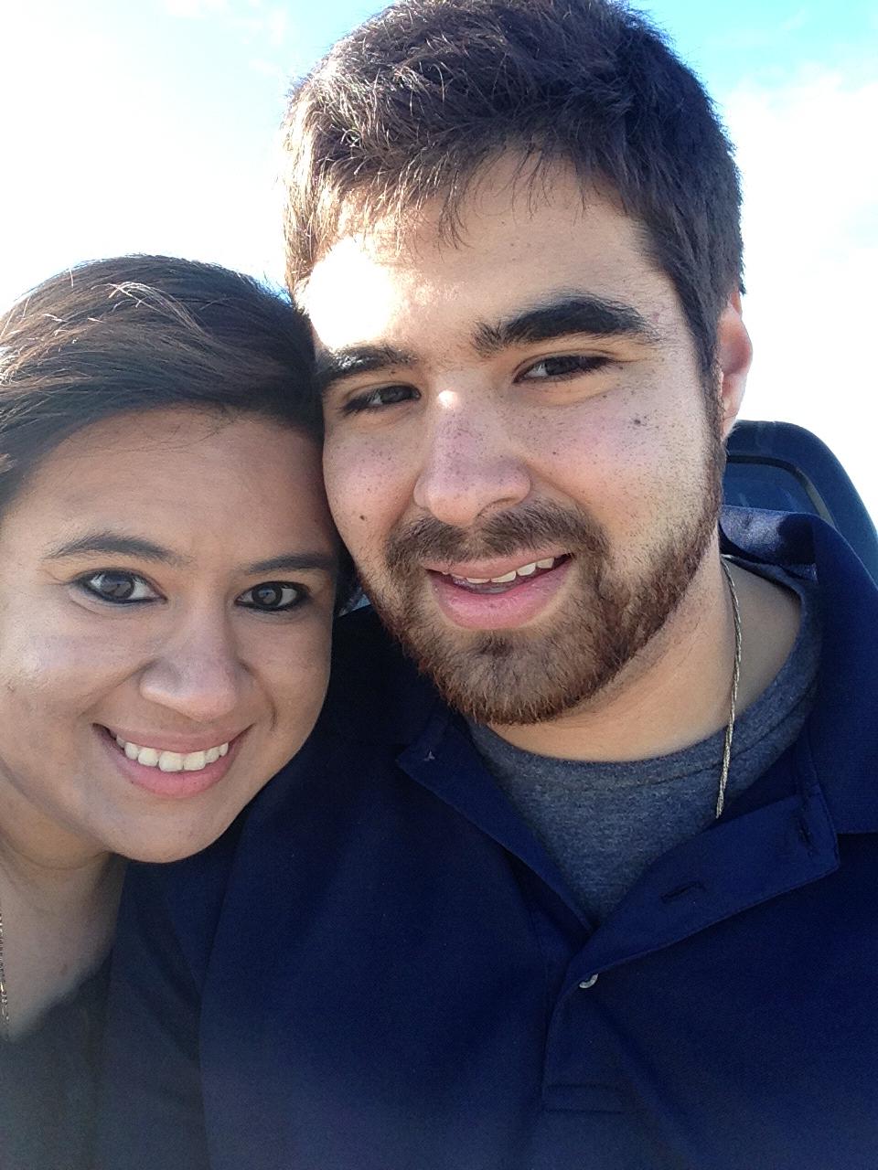 Our first picture as a couple