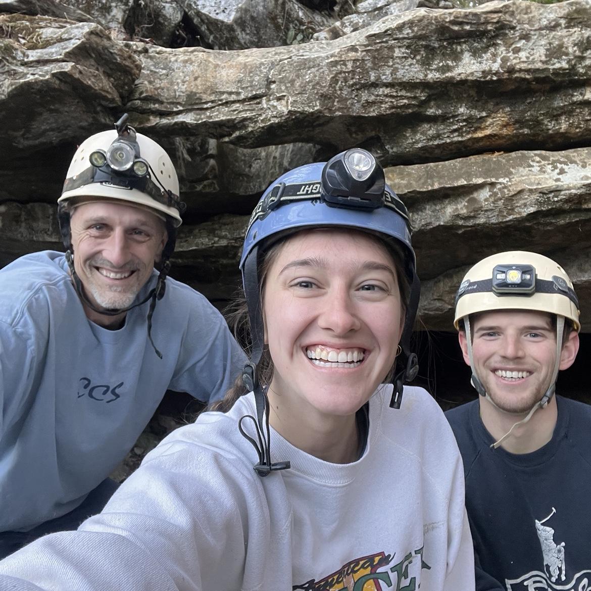 December 2024: Our first time traveling to Chattanooga together! James was a sport and agreed to let Emily's dad take him spelunking for quite the immersive experience.