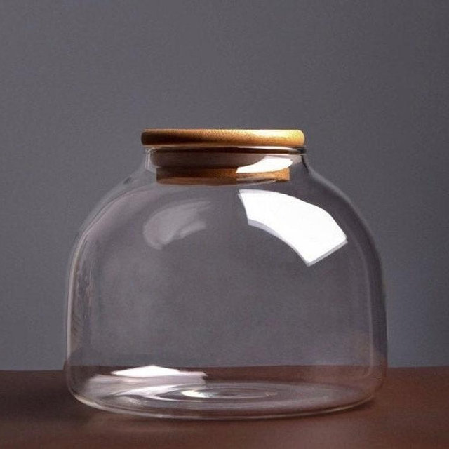 Large Glass Container Food Storage Tea Storage Tea Container Coffee Container Coffee Bean Jar Kitchen Storage Glass Jar Glass Containers