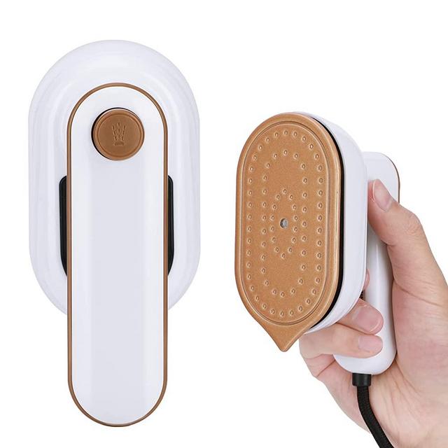 Portable Handheld Iron, Brynnl Mini Handheld Steamer Iron for Clothes, 180°Rotatable Travel Garment Steamer, Mini Ironing Machine Support Dry And Wet Ironing for Home and Travel (white)