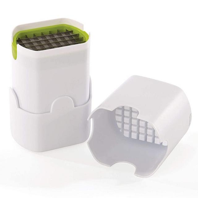 BergHOFF Professional French Fry Cutter Vegetable Chopper, Onions, Carrots, Cucumbers & Cheese Grater, Sturdy Construction Single Press Down Three Interchangeable Blade