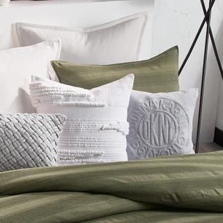 Textured Stripe Decorative Pillow