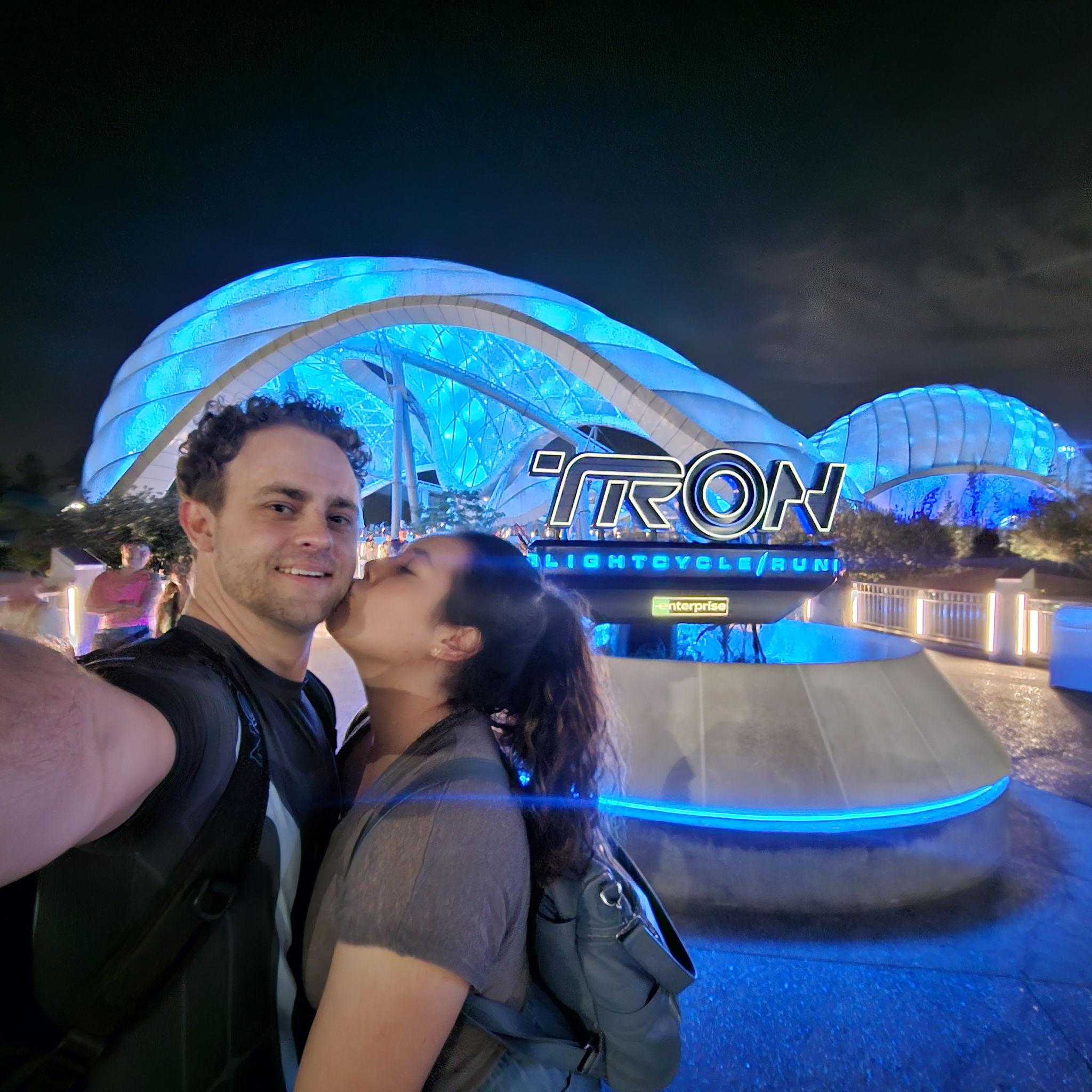 The TRON ride at Disney World Magic Kingdom