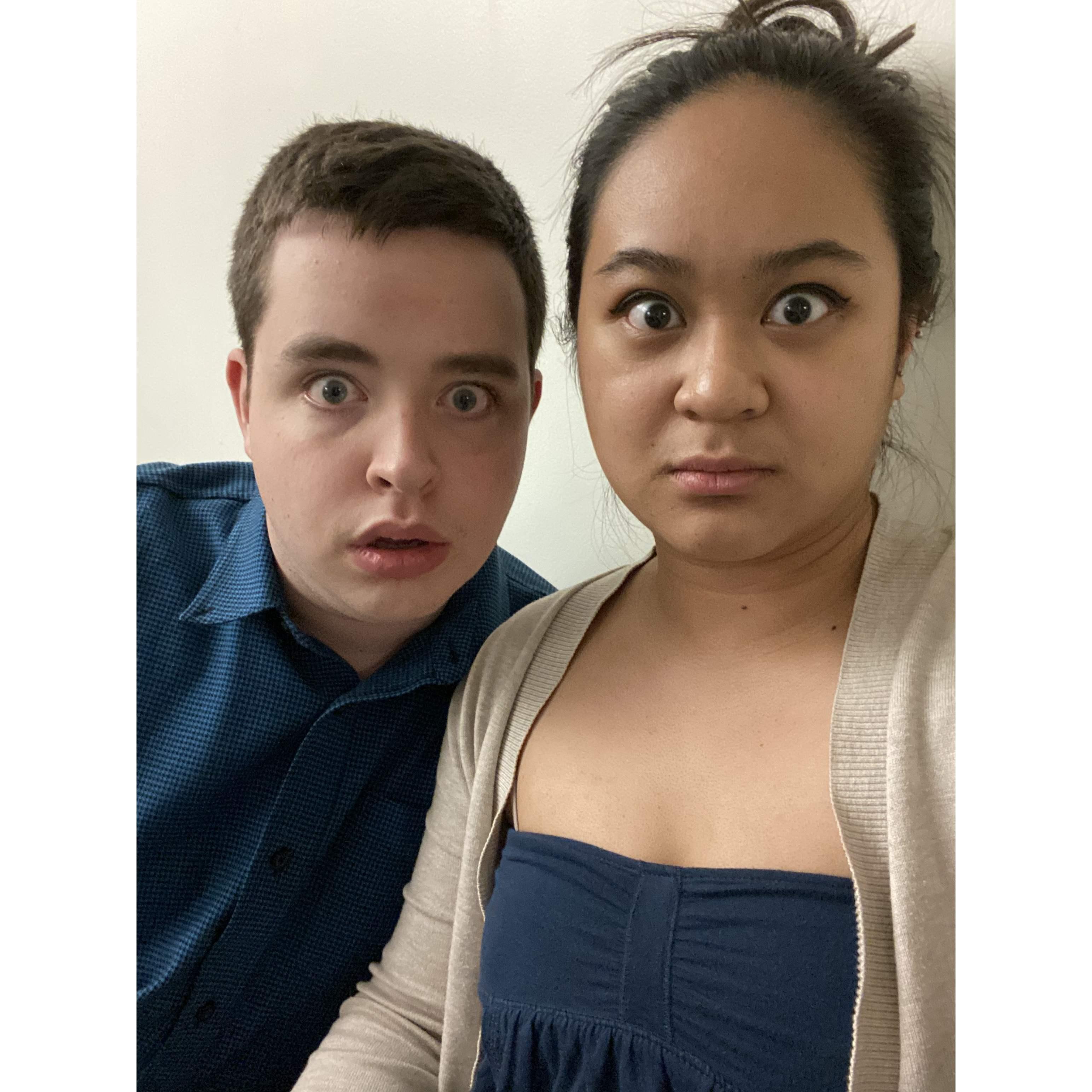 January 2021: John and Emily move back to Drew to finish John's senior year and Emily's first year as a graduate student!