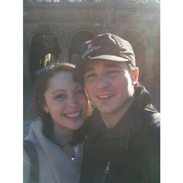 Baby-faced selfie from our first visit to Central Park as a couple