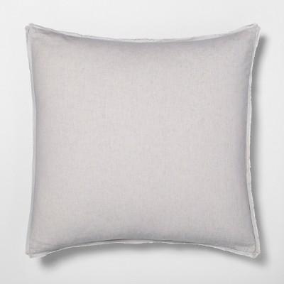 Euro Pillow Sham Linen Blend Jet Gray - Hearth & Hand™ with Magnolia