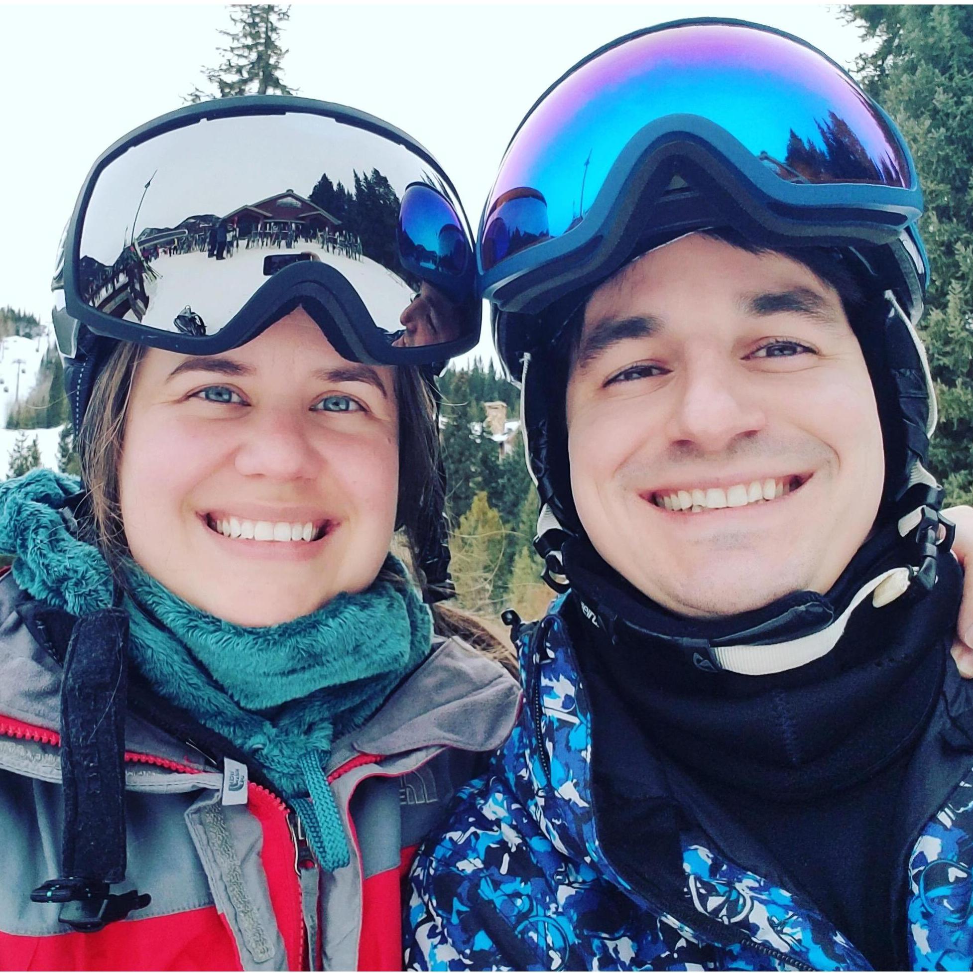 Alex is still terrible at skiing but Brandon has promised to enroll her in the Wine + Ski program at Breckenridge next winter