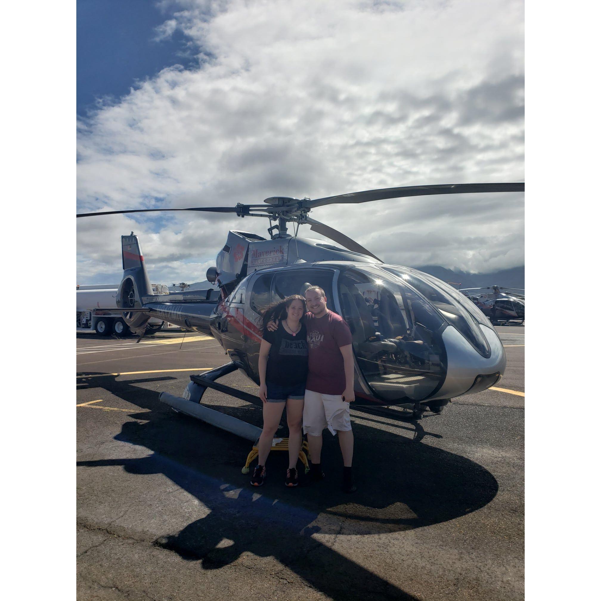 Our helicopter ride in Hawaii...now that's a story to tell.