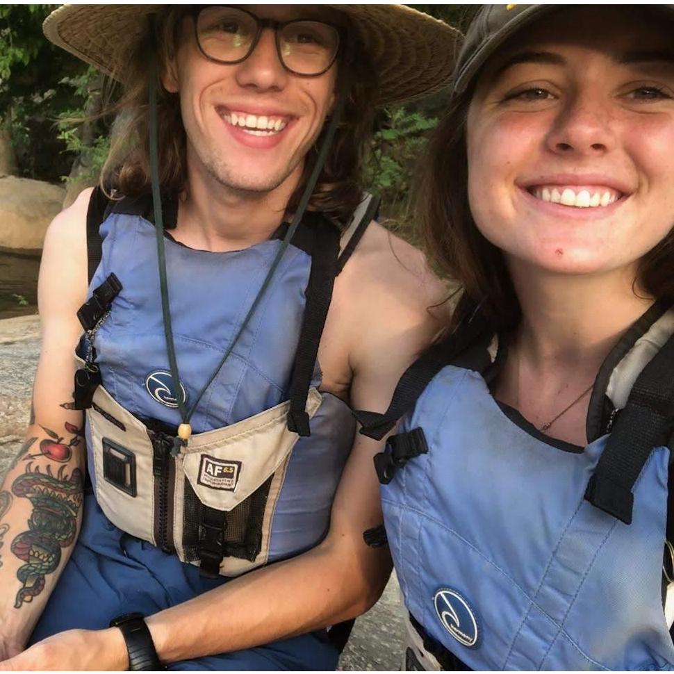 We went paddleboarding down the catawba river on our 1 month of togetherness date!