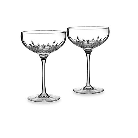 Waterford® Lismore Essence Saucer Champagne Glasses (Set of 2)