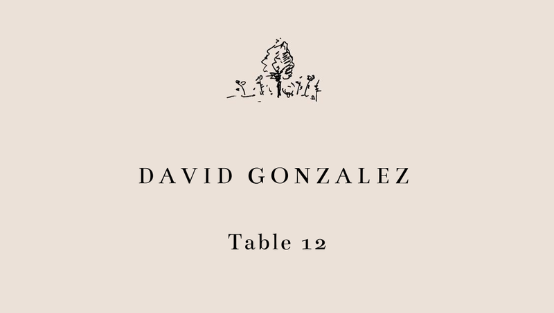 Rue | Cream | Zola Wedding Place Cards