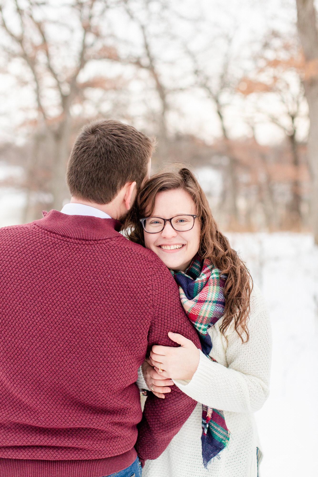Engagement Photos at Silverwood Park in St. Anthony, MN - December 7, 2019 (photo credit: Katzie & Ben Photography)