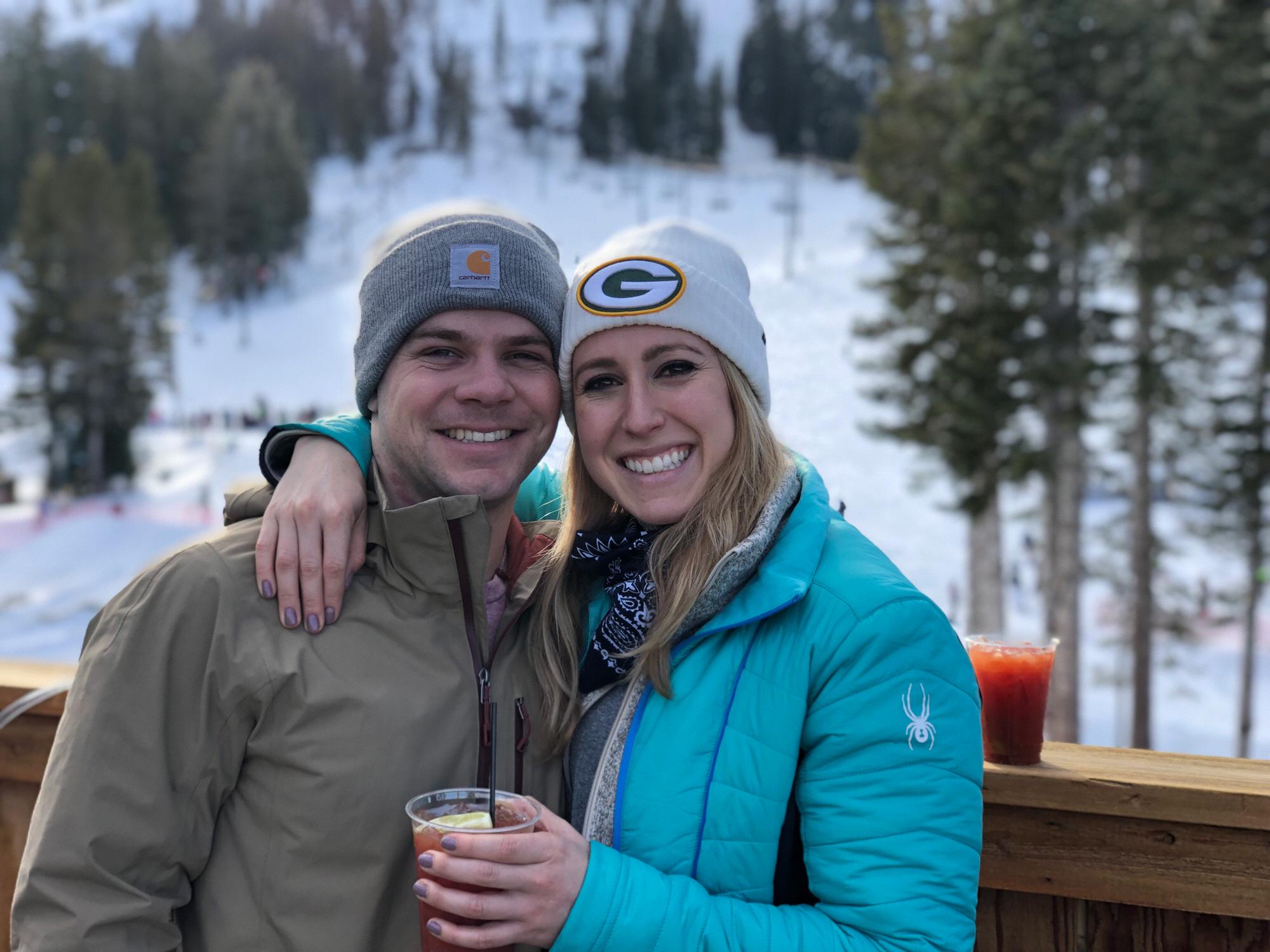 After a long day of snowboarding at Bear Valley ski resort. One of our most beloved spots, the Leahy family cabin!