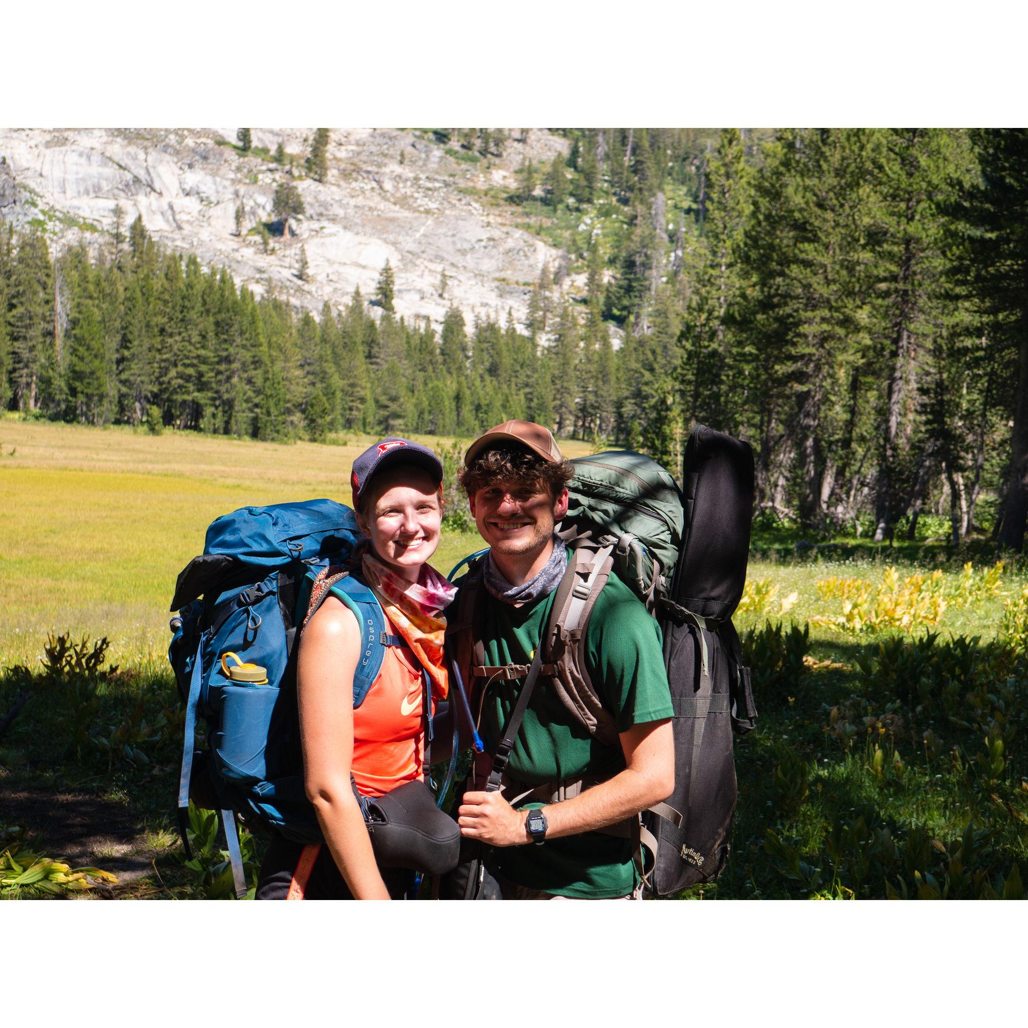 Backpacking in Yosemite, 2020
