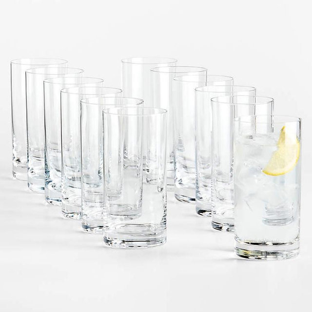 Crate and barrel water glasses set of 12