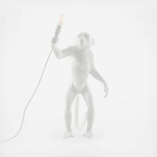 Monkey Standing Resin Lamp