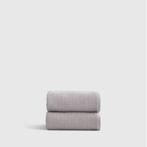 Turkish Waffle Terry Hand Towel (Set of 2) in Grey