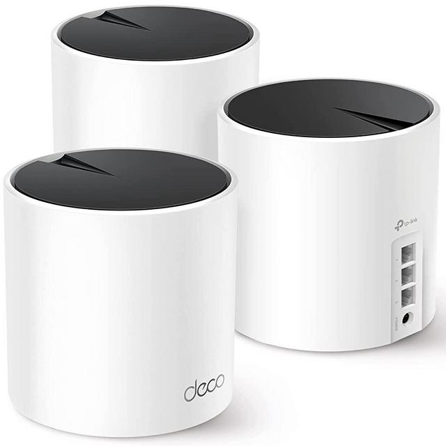 TP-Link Deco AX3000 WiFi 6 Mesh System(Deco X55) - Covers up to 6500 Sq.Ft. , Replaces Wireless Router and Extender, 3 Gigabit ports per unit, supports Ethernet Backhaul (3-pack)