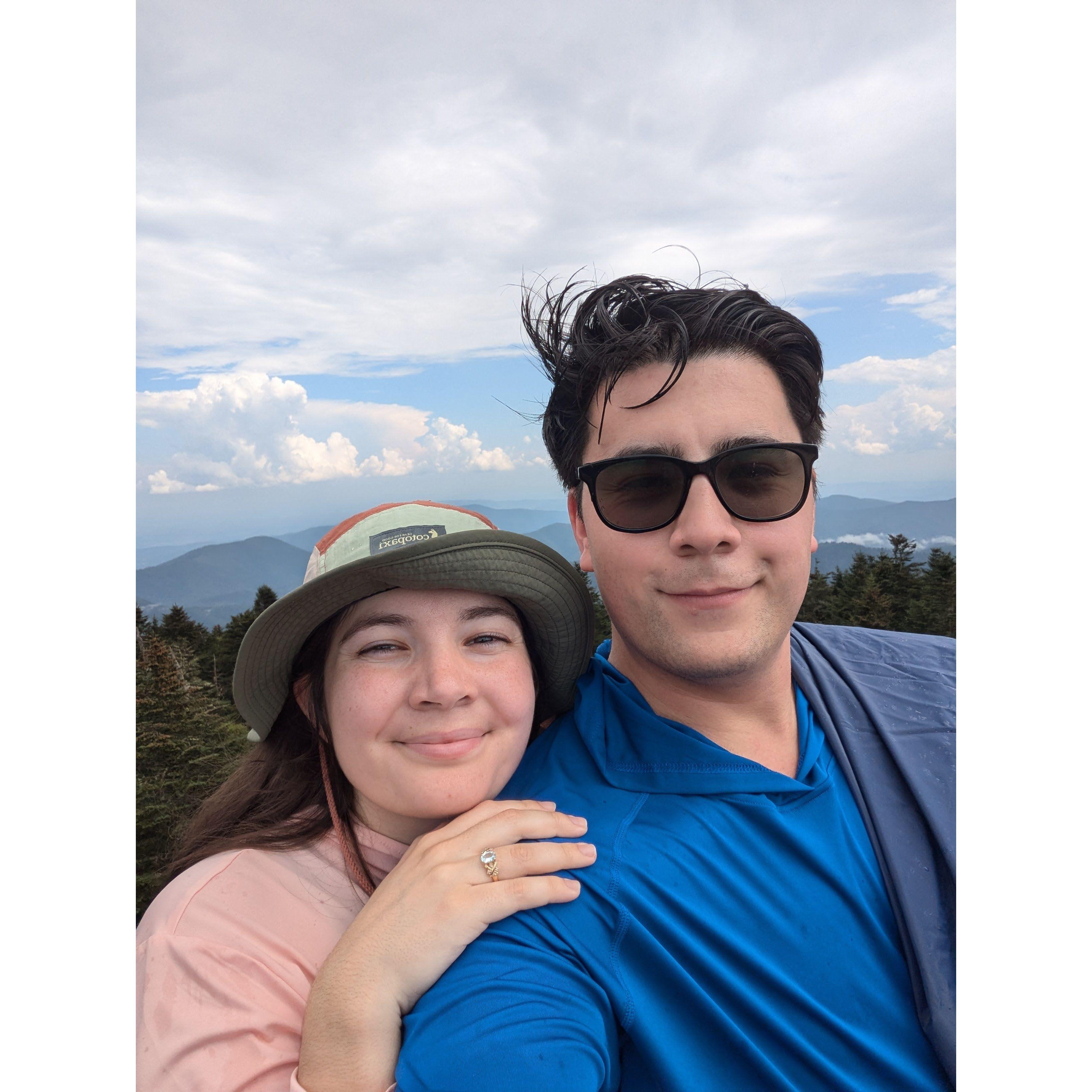 Engagement Photo. He tried to push me off a cliff.