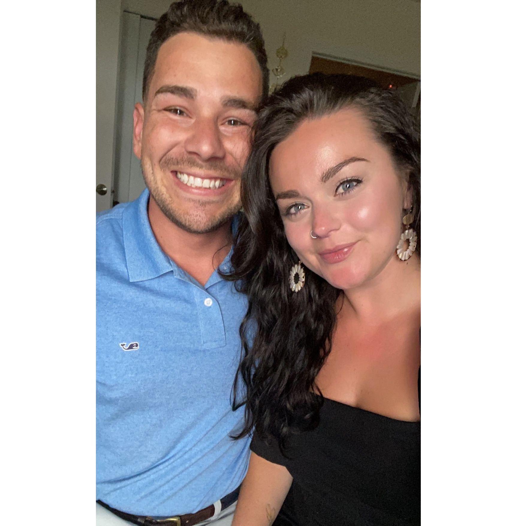 Our very first selfie on our first date!