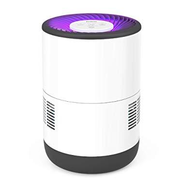 Pure Enrichment MistAire Eva 4-Speed Evaporative Humidifier (2.8L) with Antimicrobial Filter, Adjustable Auto Shut-Off Timer, Color-Changing Night Light, and Large Room Coverage up to 500 sq. ft.