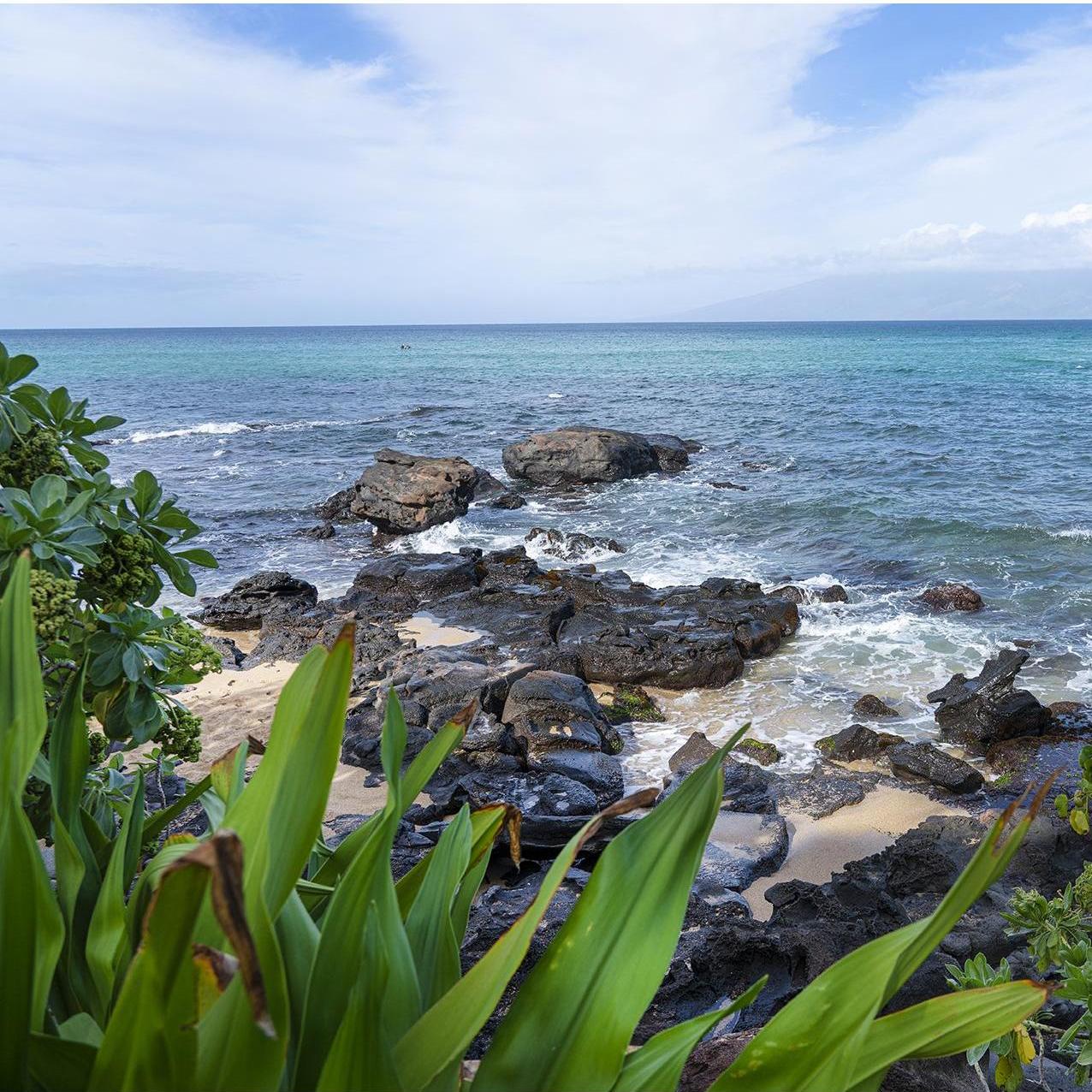 NW Maui on the shore where we stayed.