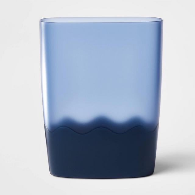Bathroom Wastebasket Navy - Pillowfort™