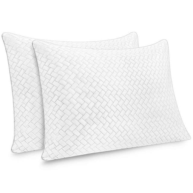 Enjoy Life Cooling Pillow Protectors with YKK Zipper, Quilted Cold Pillowcases for Hot Sleepers, Super Soft Pillow Covers, Polyethylene(PE)-Set of 2, King Size