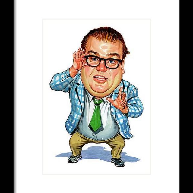 Chris Farley as Matt Foley Framed Print