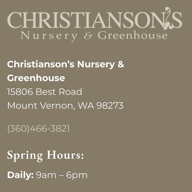 Christianson's Nursery | Skagit Valley’s Premier Plant Haven