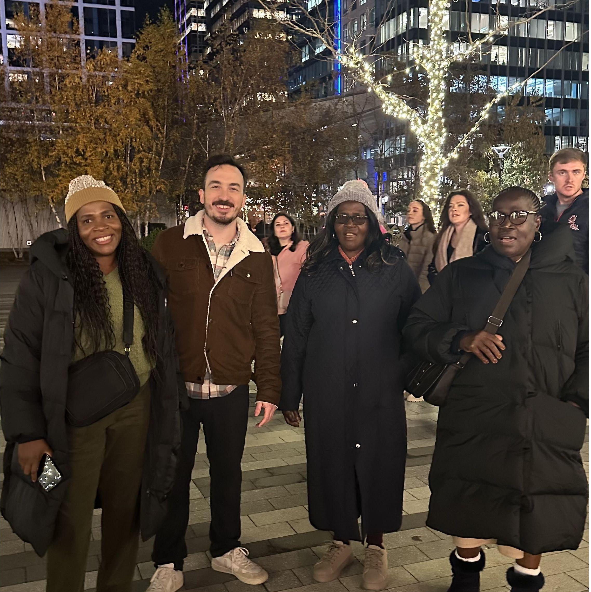 A cold night in New York City