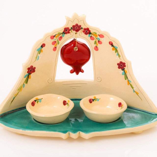 Candlestick Pomegranate Candlestick Holder -Nurit Teva