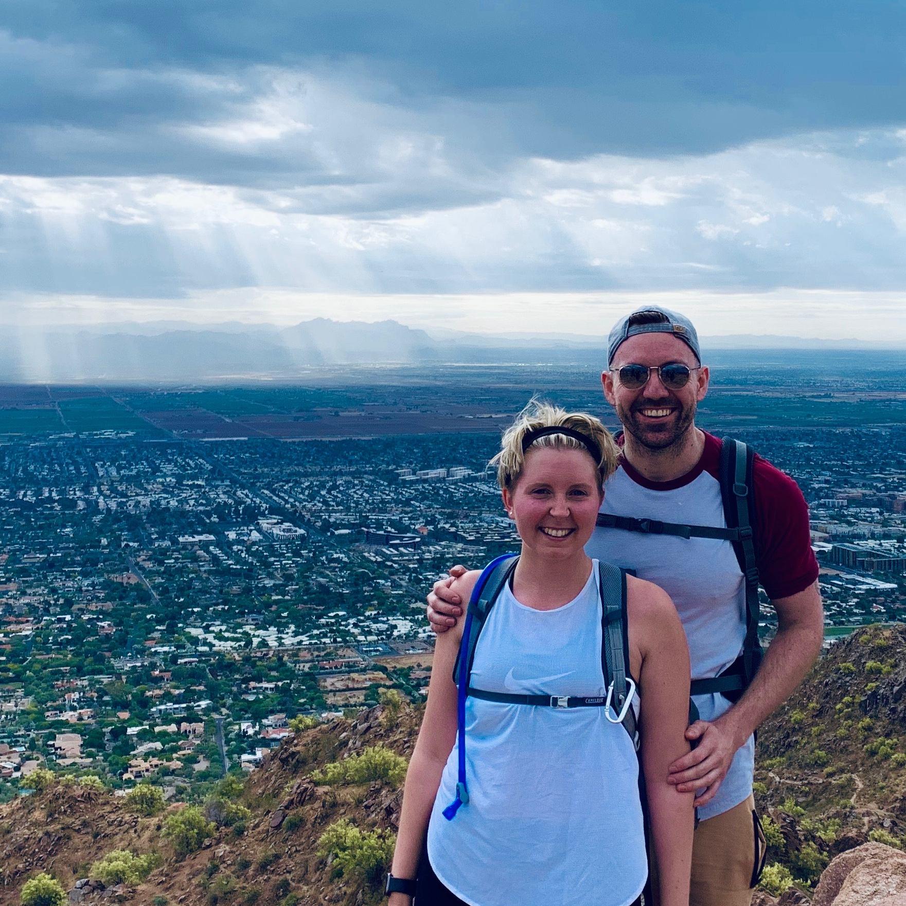 Our second date on Camelback Mountain ⛰