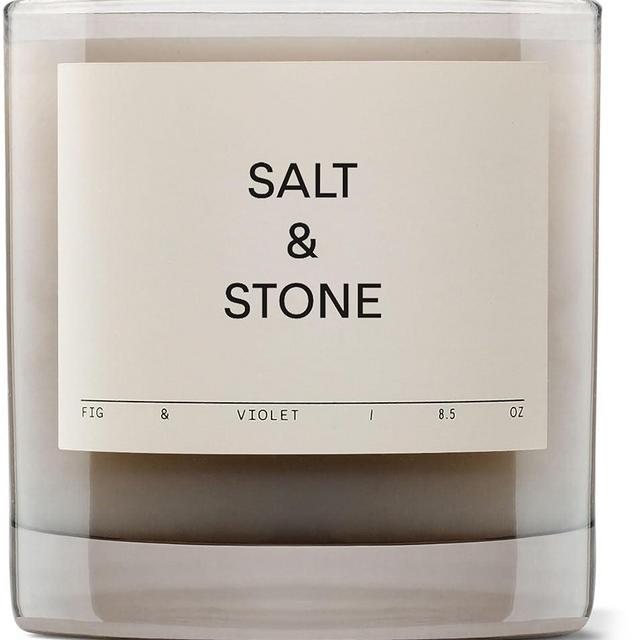 SALT & STONE Scented Candle | Hand-Poured, Aromatic & Fragrant | Made with Natural Coconut & Soy Blend Wax | 100% Cotton Wick | Long-Lasting 50 Hour Burn Time (8.5 oz)