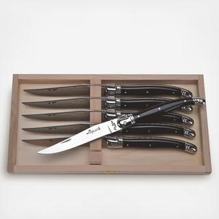Laguiole Steak Knife with Presentation Box, Set of 6