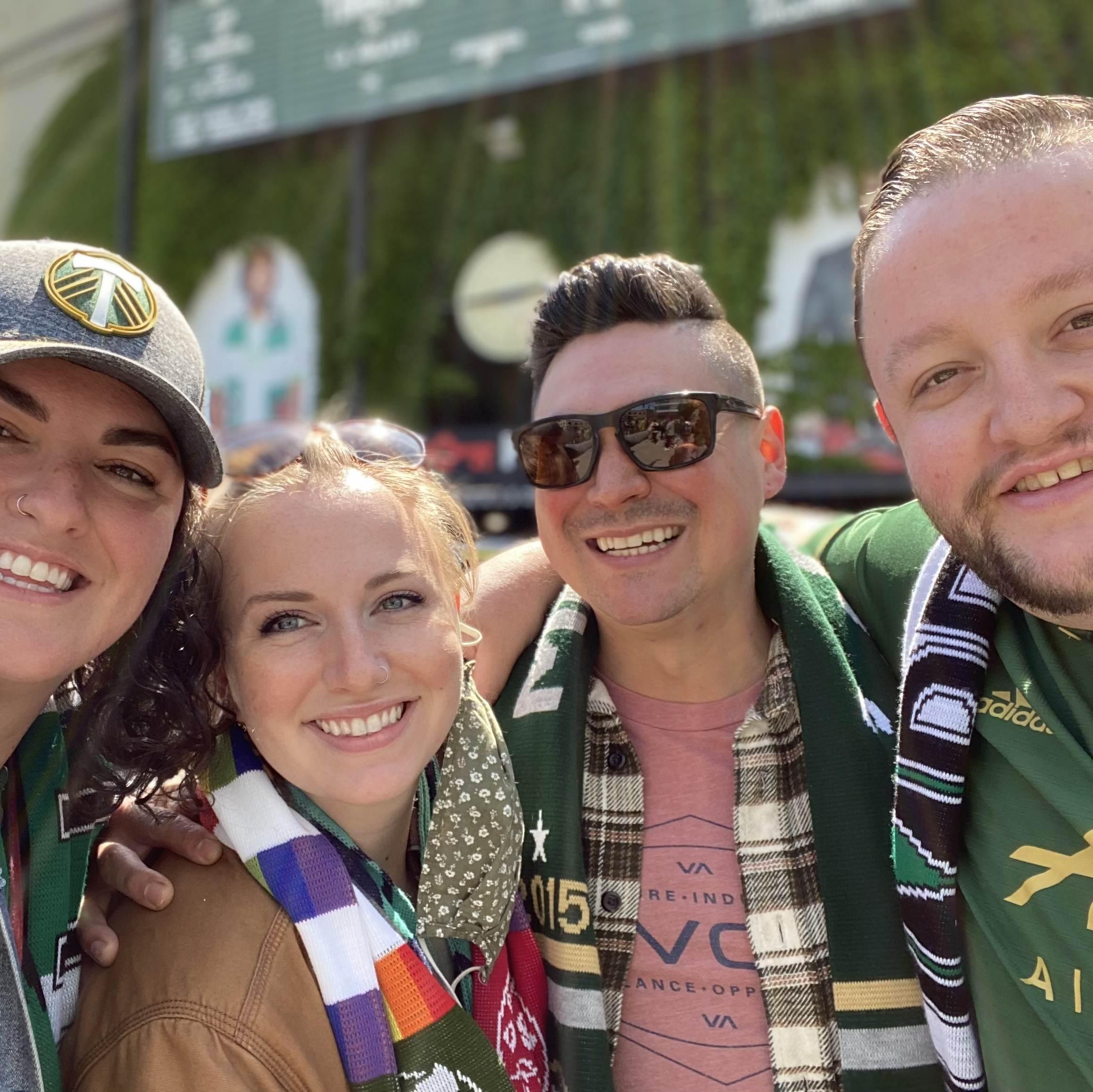 May 22, 2021. Portland Timbers game with some of our favorites.